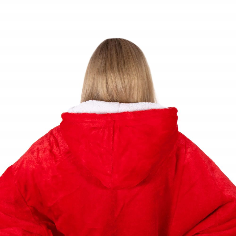 Springos mekana oversize majica u obliku deke, crvena slika 10