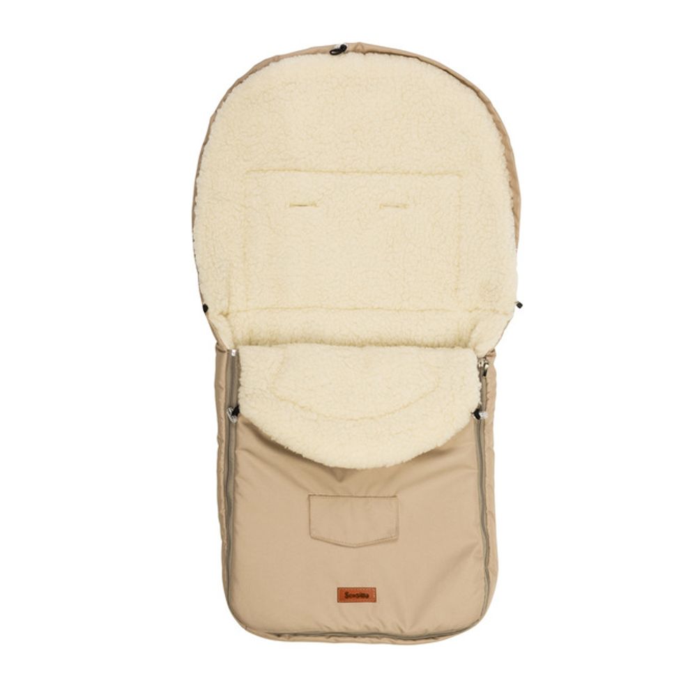 Romper torba za kolica– cappuccino vuna (95x40) slika 1