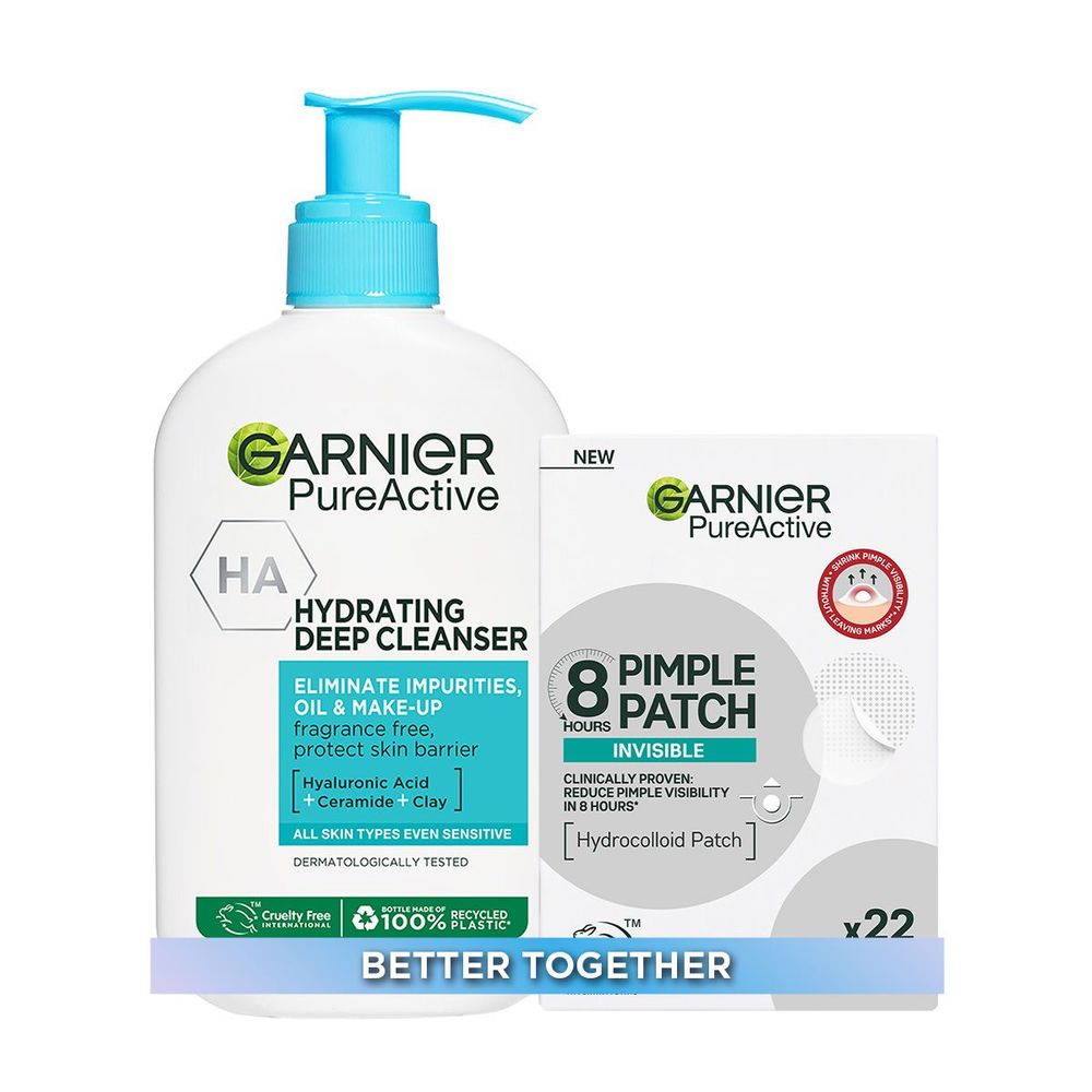 Garnier Pure Active Set gel za čišćenje lica + flasteri za prištiće slika 1