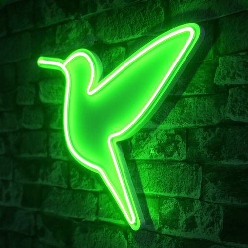 Wallity Ukrasna plastična LED rasvjeta, Little Bird - Green slika 8
