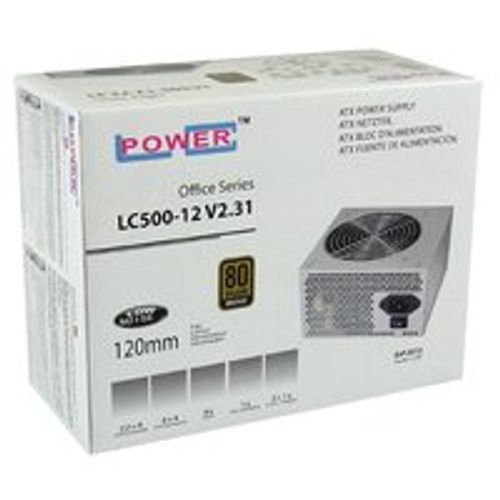 LC-Power PSU 500W 12cm V2.31Office Series LC500-12 V2.314xSATA,1x PCIe,Active PFC,80+ Bronze slika 2