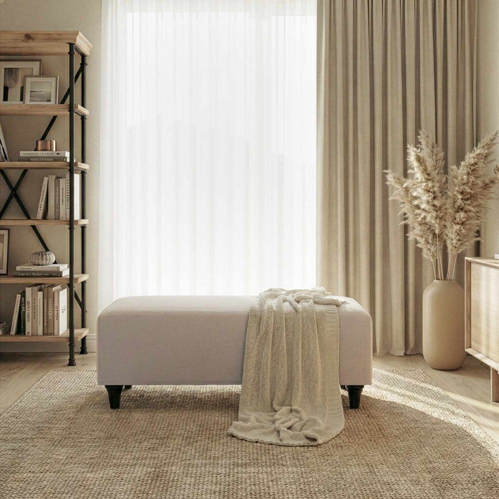 Pouffe Flavia - Bež slika 2