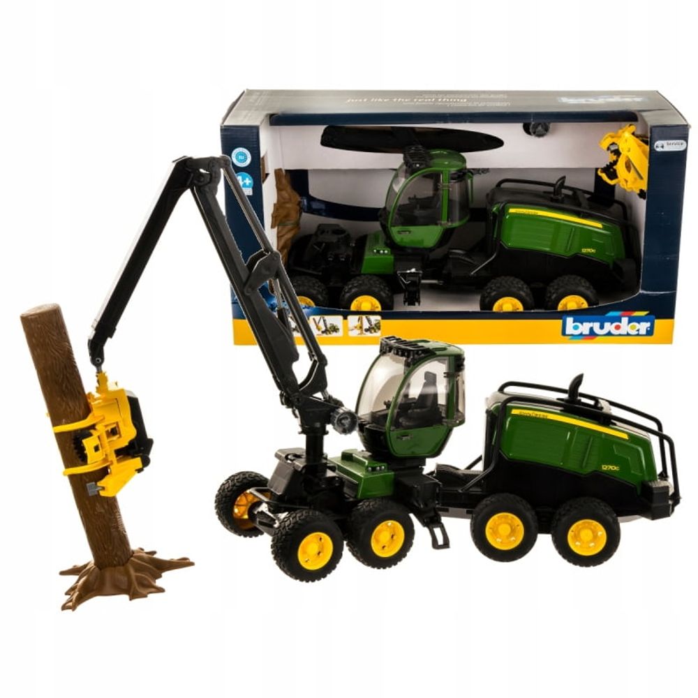 Bruder John Deere Kombajn sa stablom 1:16 slika 1