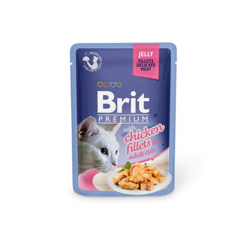 Brit Premium Cat Delicate Fileti u želeu sa piletinom 24 x 85 g slika 1