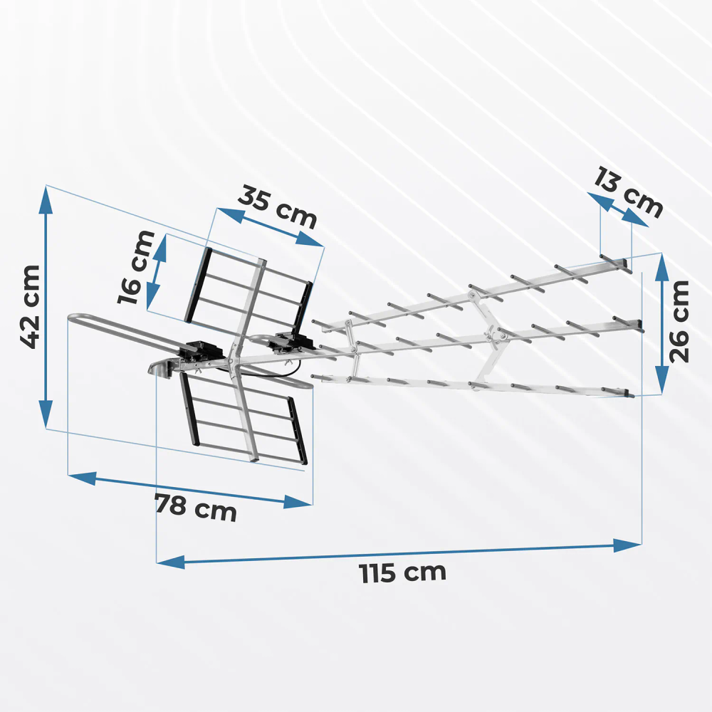Berdsen BD-952 usmjerena vanjska TV antena ultra HD 4K slika 3