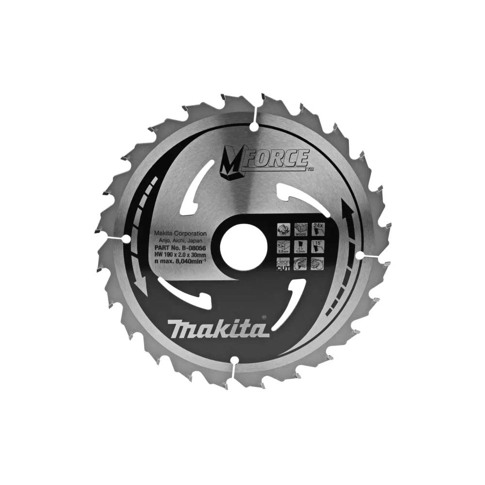 Makita - List / ploča za pilu M-Force 190x30 24Z (za drvo) B-32041 slika 1