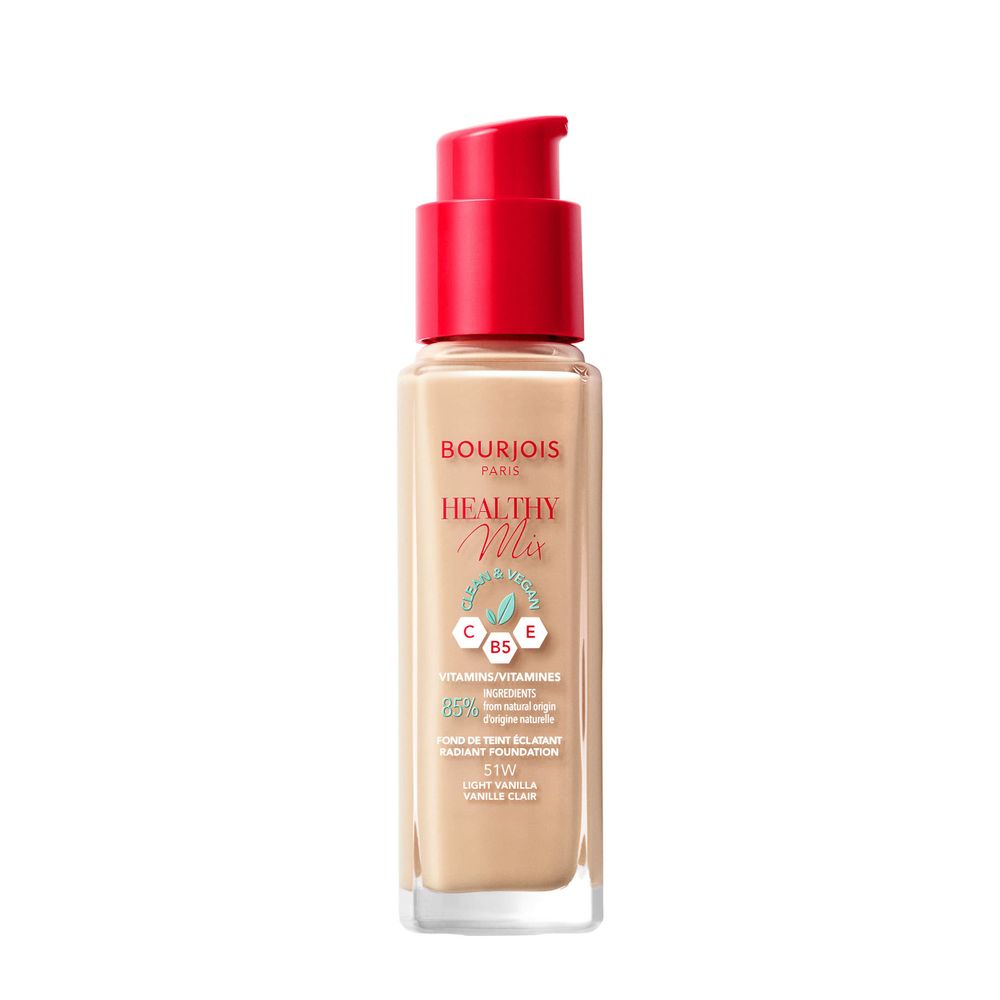 Bourjois Healthy Tečni puder Mix Clean 51W Light Vanilla 30ml  slika 2