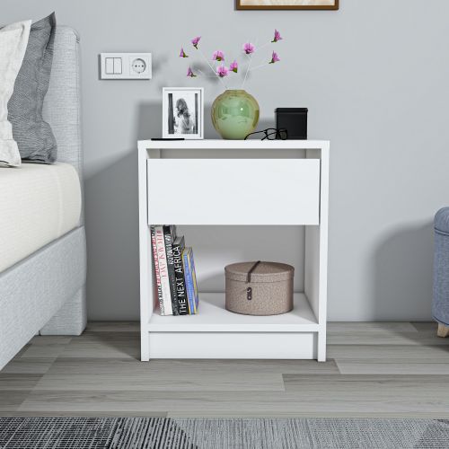 Cedrus - White White Nightstand slika 2