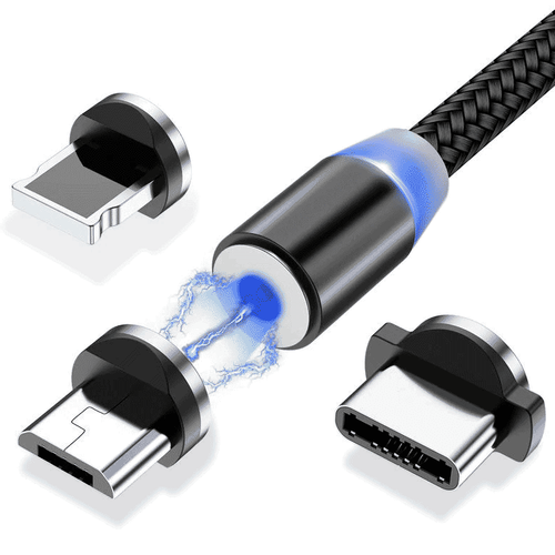 Magnetski kabel 3u1 USB / mikro USB / USB tip C / Lightning slika 1