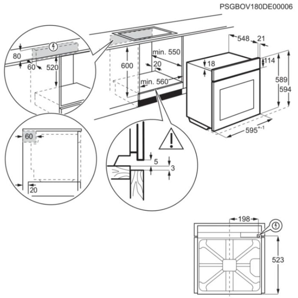 Electrolux ugradbena pećnica EOD6P71X  slika 9