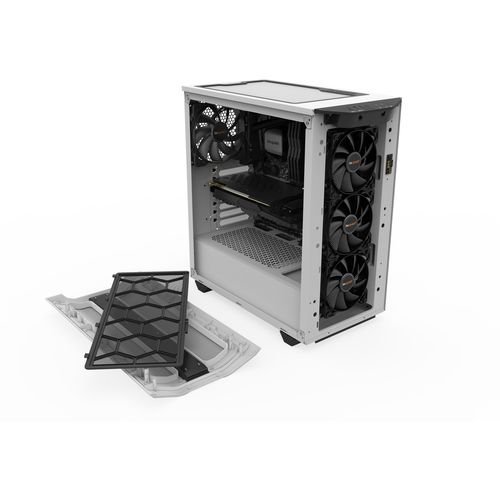 be quiet! BGW38 PURE BASE 500 DX White, MB compatibility: ATX / M-ATX / Mini-ITX, Three pre-installed be quiet! Pure Wings 2 140mm fans, Ready for water cooling radiators up to 360mm slika 6