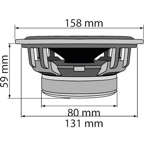 SAL Auto zvučnici 165mm 2x100W - CX 604 slika 2