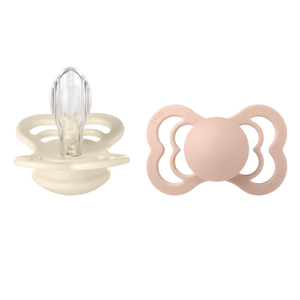 Bibs Duda varalica Supreme Silicone Blush&Ivory 0-6mj (veličina 1), 2kom