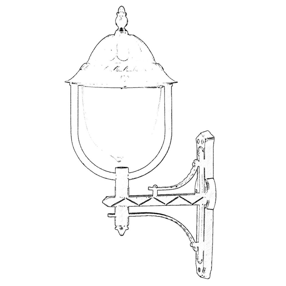 Vanjska zidna lampa BAP-68212-BSY u crnoj boji slika 2