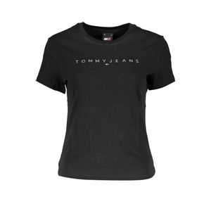 TOMMY HILFIGER WOMEN'S SHORT SLEEVE T-SHIRT BLACK