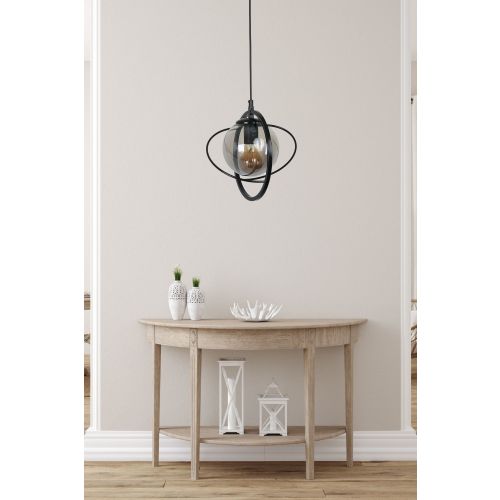 Nepal Tekli Siyah Füme Camlı Sarkıt Black
Fume Chandelier slika 1