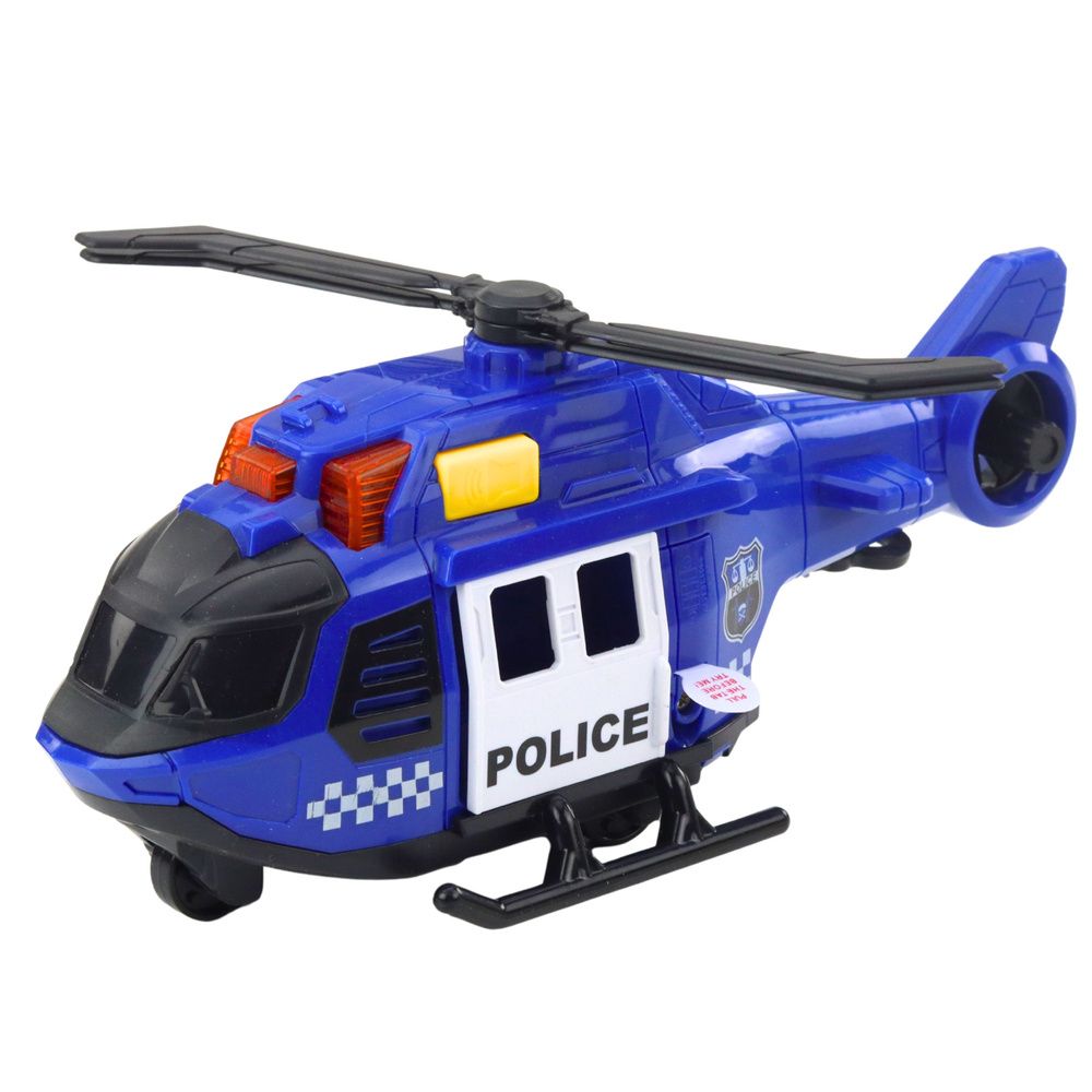 Policijski helikopter sa svjetlima dizalice zvuči plavo slika 2