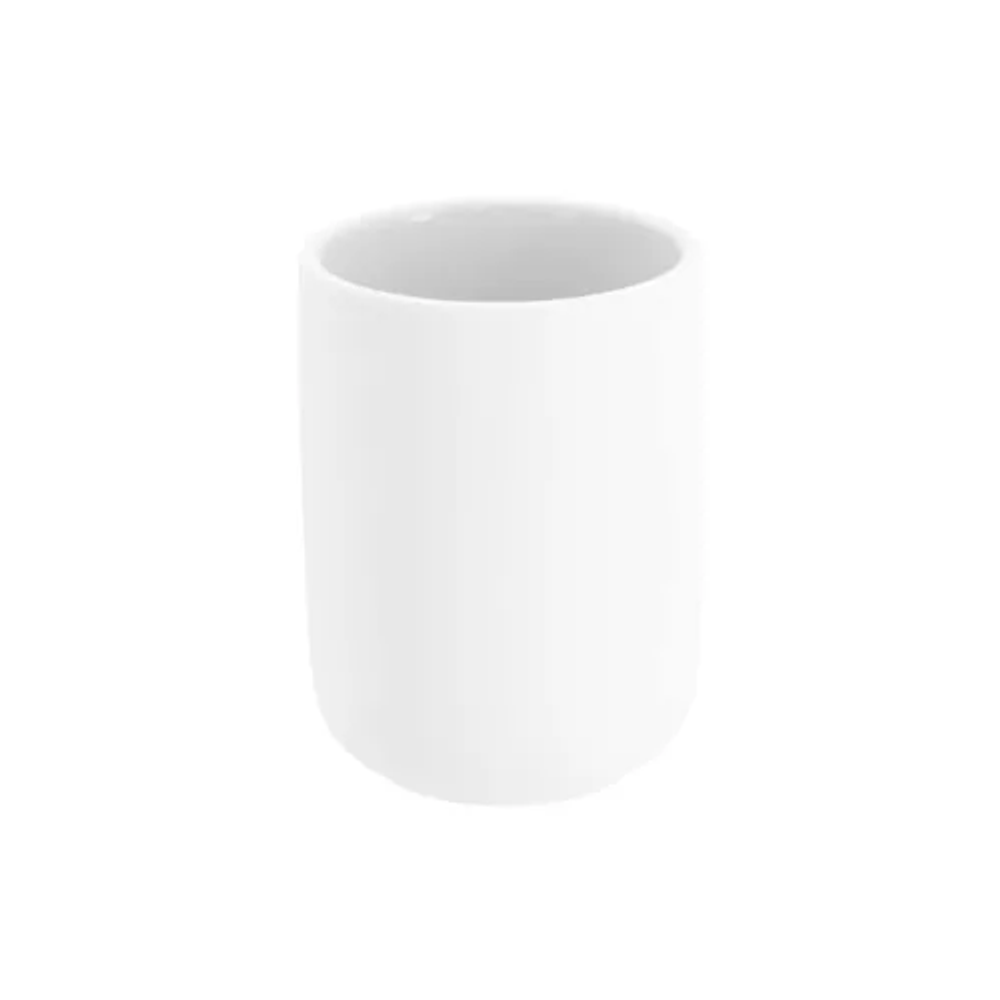 Tendance čaša stoneware sa gumenim efektom, bijela slika 1