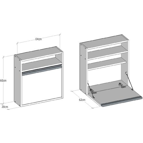 Optimum - White White Study Desk slika 6