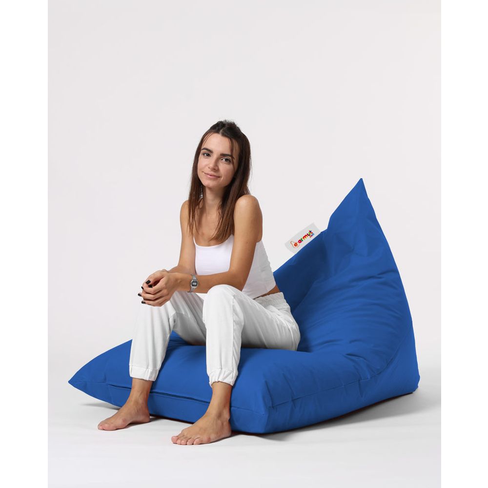 Piramida Veliki Krevet Pouf - Plavi Vrt Bean Bag slika 5