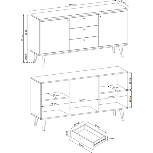 Komoda PRIMO PKSZ160  slika 2
