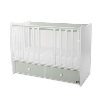 LORELLI MATRIX Modularni krevetić 4in1 s Mehanizmom  White/Milky Green 120x60 cm 