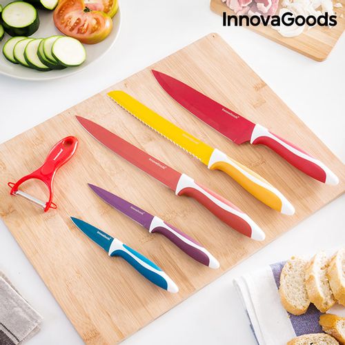 InnovaGoods set keramičkih noževa i ljuštilica 6/1 38x24x3xcm slika 4