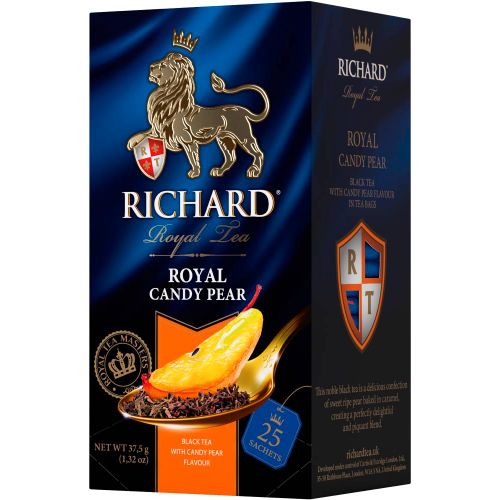 RICHARD Royal Candy Pear – Crni čaj sa aromom karamelizovane kruške 25 x 1,5g 111370 slika 2