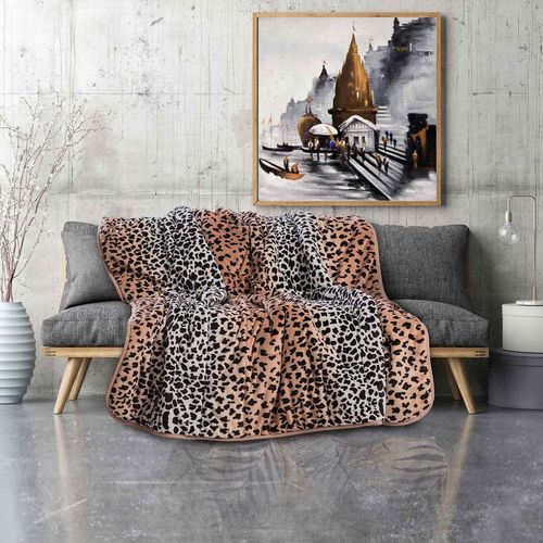 Prekrivač 4 u 1 Vitapur Family SoftTouch - leopard MC 140x200 cm slika 2