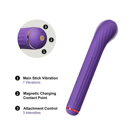 Rabbit vibrator OTOUCH Magic Stick S1 Plus, ljubičasti slika 7