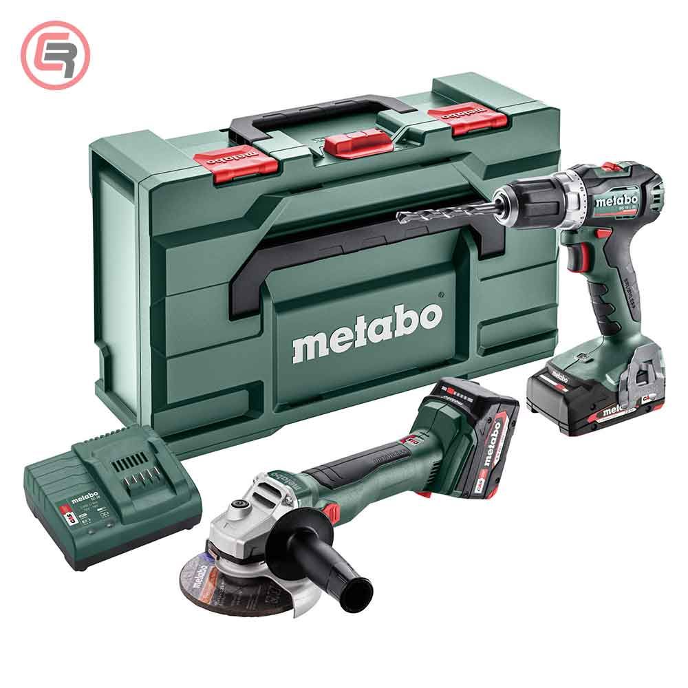 Metabo Combo Set 2.6.5 / 18V BS 18 L BL + W 18 L BL 9-125 (1×2,0 Ah + 1×4,0 Ah)+ metaBOX – 685233000 slika 1