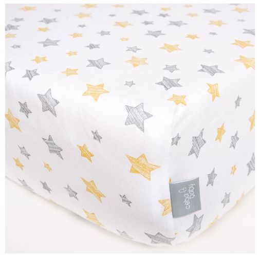 Ceba Baby posteljina Jersey s elastičnom trakom120x60 Yellow Stars slika 2