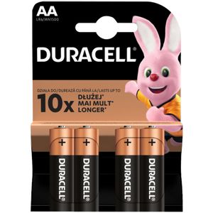 Duracell baterija alkalna 1,5V AA LR06 Basic pk4