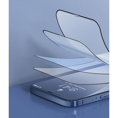 Baseus 2x Kaljeno staklo na cijelom ekranu 0,25 mm s okvirom za iPhone 12 mini slika 5