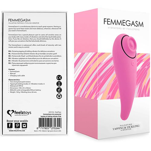 Vibrator FeelzToys - FemmeGasm, ružičasti slika 3