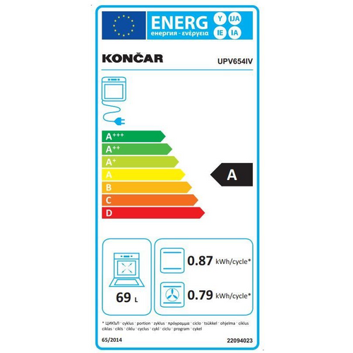 Končar pećnica UPV654IV slika 3