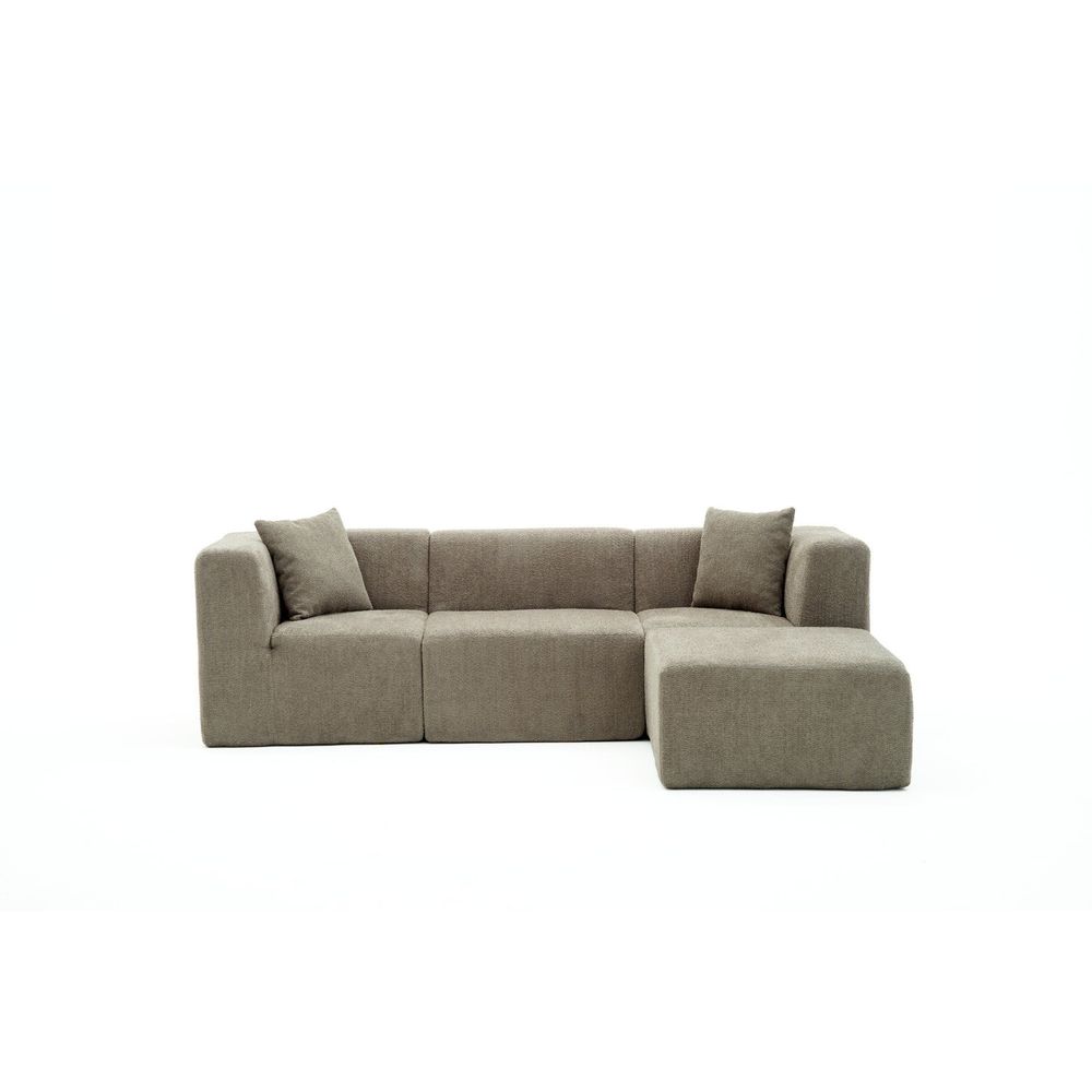 Ugaona Sofa Raks - Siva slika 5
