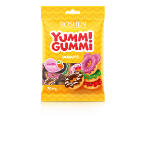 Roshen Yummi Gummi gumeni bomboni donuts 70g