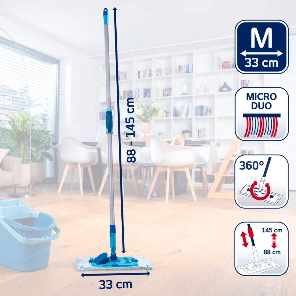 Leifheit Set za podove drška 88-145 cm i brisač slika 6