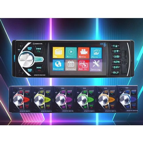 MANTA auto radio RS5501, BT, zaslon 4in 1080p, USB, 4x50W, ISO, Handsfree EOL slika 2