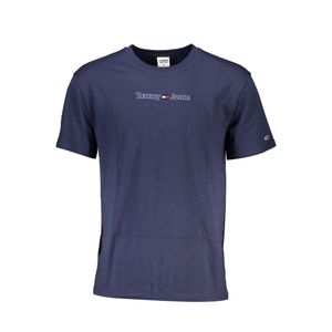 TOMMY HILFIGER MEN'S BLUE SHORT SLEEVE T-SHIRT