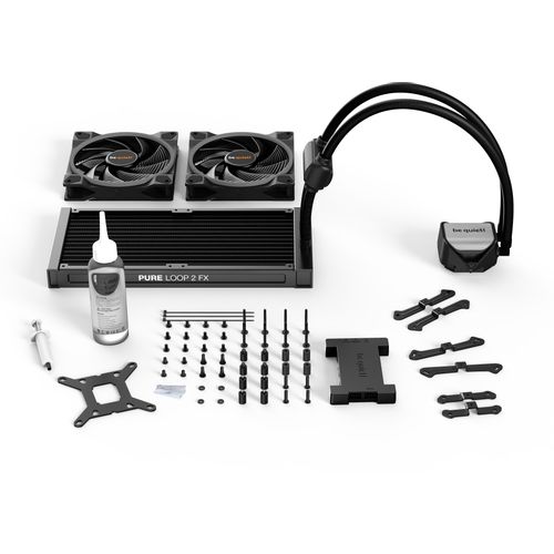 be quiet! BW014 PURE LOOP 2 FX, 280mm [with LGA-1700 Mounting Kit], Doubly decoupled pump, Very quiet Pure Wings 2 PWM fans 140mm, Unmistakable design with ARGB LED and aluminum-style, Intel and AMD slika 4