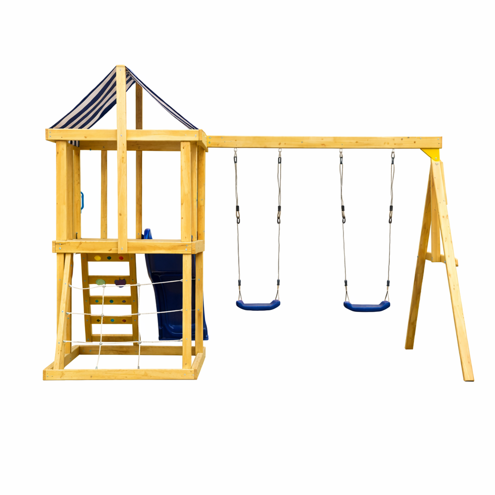 Kinder Home Drveno dječije igralište 4U1, 308×318×244cm slika 3