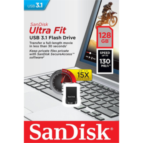 SanDisk Ultra Fit USB 3.1 Flash Disk 128GB slika 3