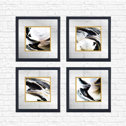 CAM1871409 Multicolor Decorative Framed Painting (4 Pieces) slika 2