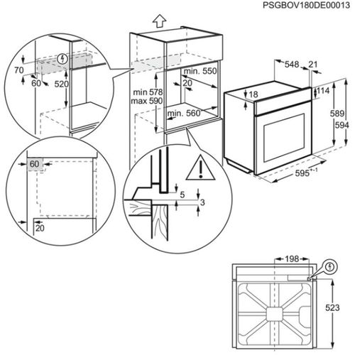 Electrolux ugradbena pećnica EOD6P71X  slika 10