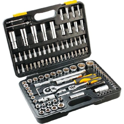 107 dijelni set nasadnih ključeva s račnom 1/2" i 1/4" Topex 38D644 slika 1