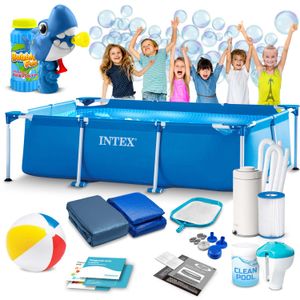 Intex okvirni montažni bazen 300 x 200 x 75 cm 15u1 , gratis aparat za mjehuriće