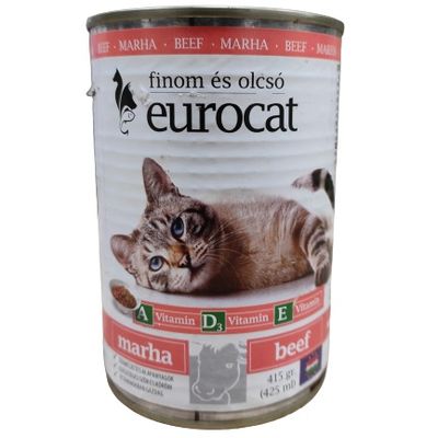 Euro cat konzervirana hrana za odrasle mačke  415G govedina 
