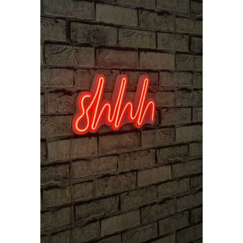 Wallity Ukrasna plastična LED rasvjeta, Shhh - Red slika 12